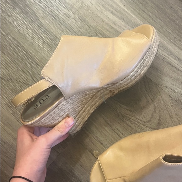 a.n.a Tan Wedge Sandals - Picture 4 of 4